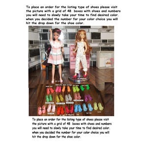 Topper DawnチェッカーボードJPI Starrクローン人形用ハイヒールシューズ