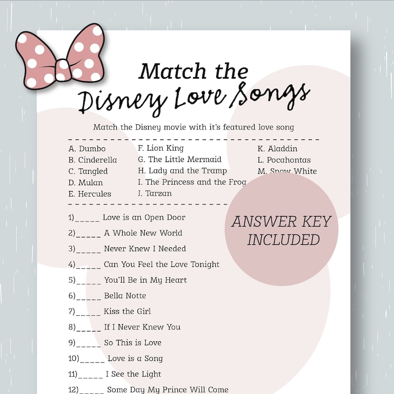Bridal Shower Games Songs - Etsy