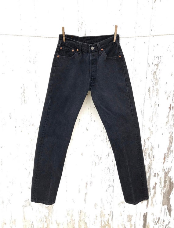 Vintage Black Levi's 501 Jeans 26 Waist