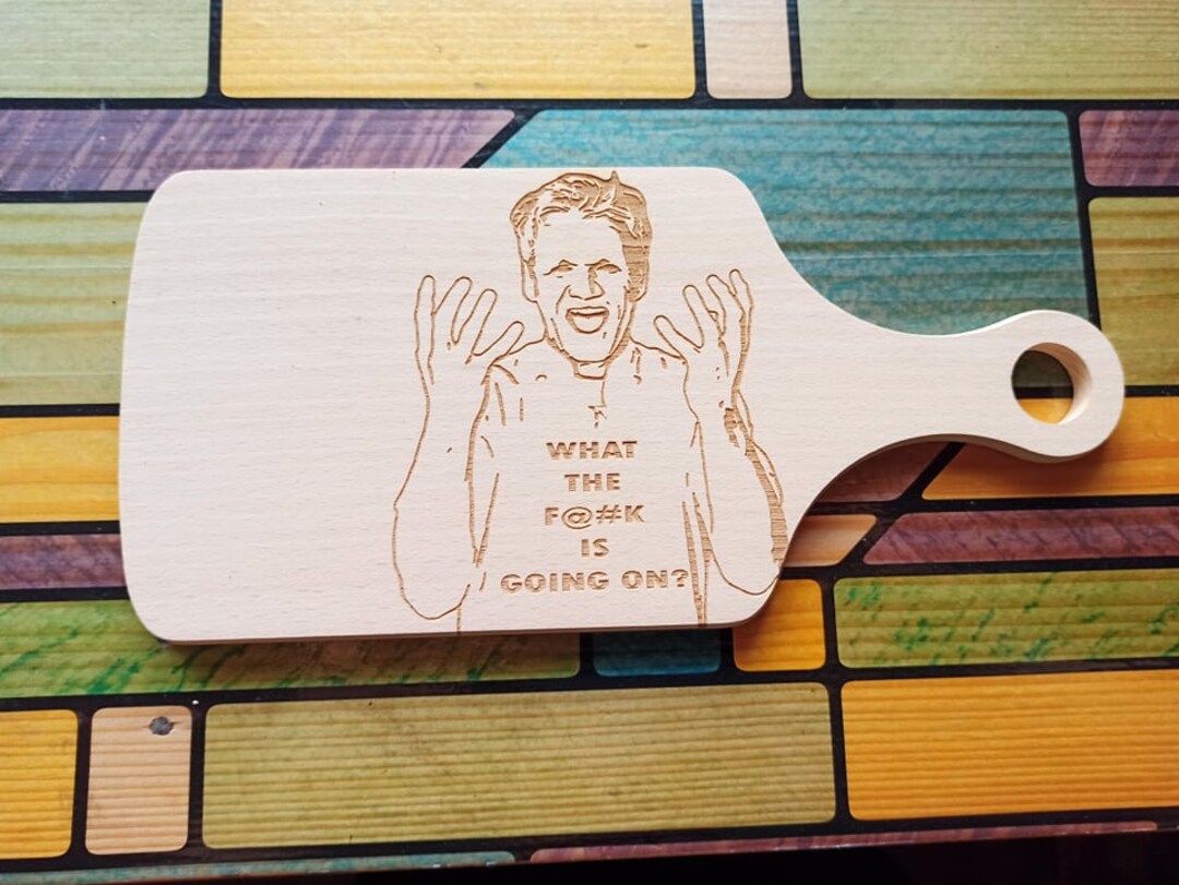 Chef Gordon Ramsay Cutting Board Great Personalized Gift Etsy