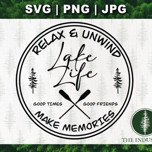 Lake Memories SVG gesneden bestand familiereünie cadeau zomervakantie decor