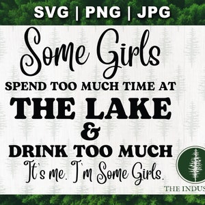 Fun Lake Life SVG, Girl's Trip Cut-bestand voor Cricut, Cottage Vacation Quotes, png