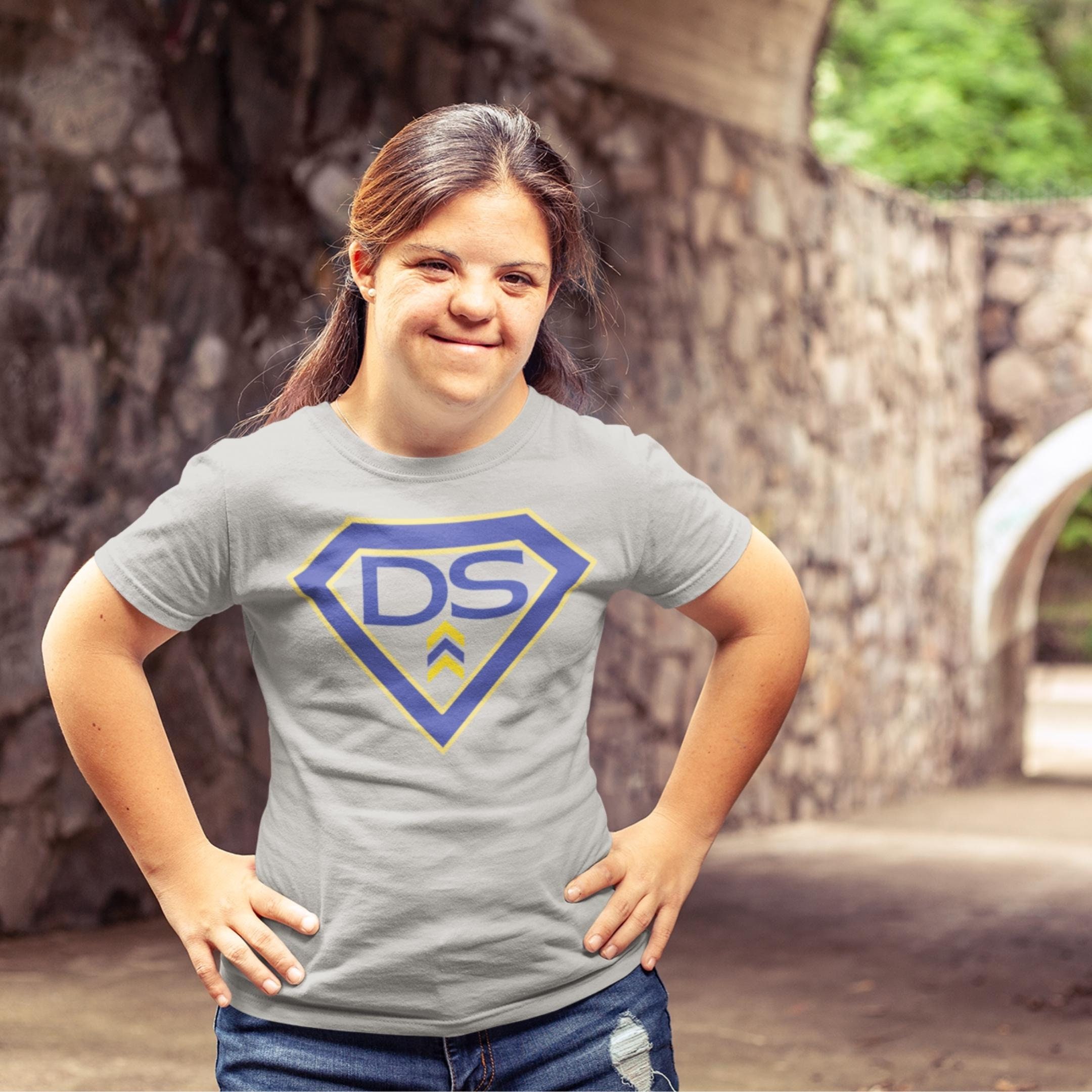 Down Syndrome Awareness Superhero Shield SVG, PNG, JPG (digital