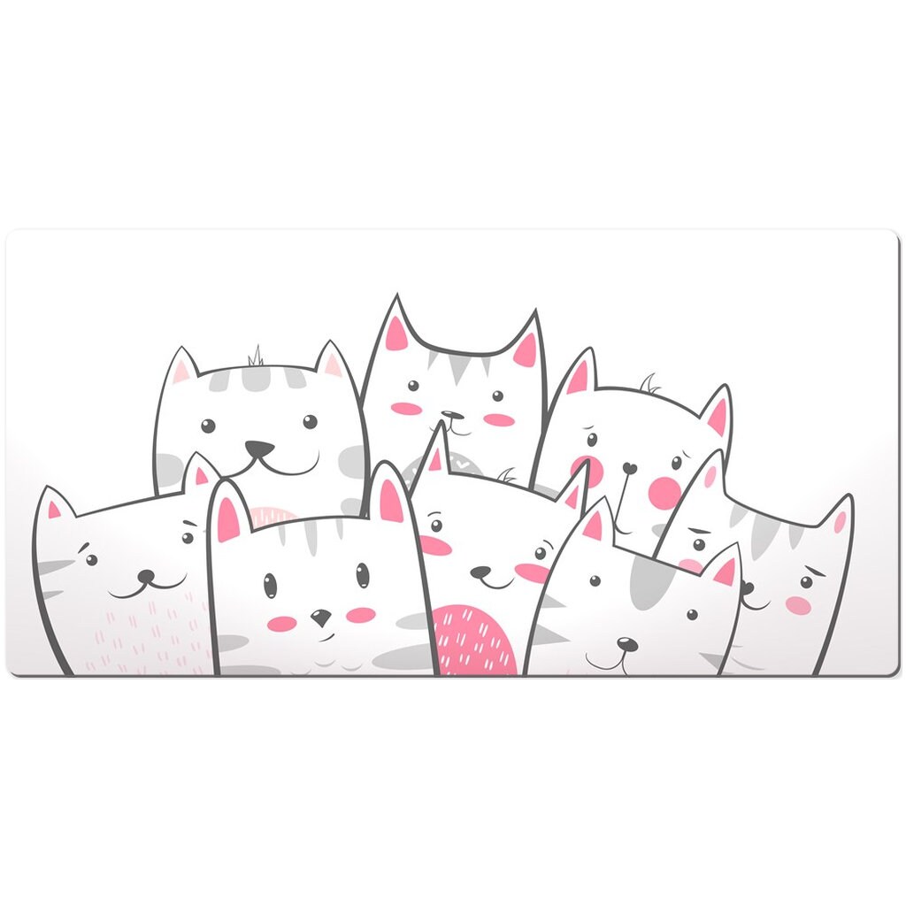 Kitties Cute Desk Mat Cute Desk Pad Mousepad Cute Cute Etsy