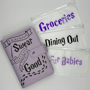 HP Inspired Budget Binder with Envelopes | Wizard Budget Binder | Custom A6 Cash Binder | Budget Planning | Custom Gifts | Magic Binder