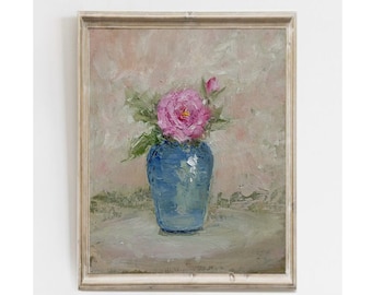 Floral Painting Original Oil Artwork Tiny Flowers Art Small Painting