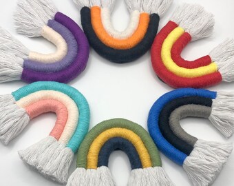 マクラメのカラフルなレインボー - Etsy 日本