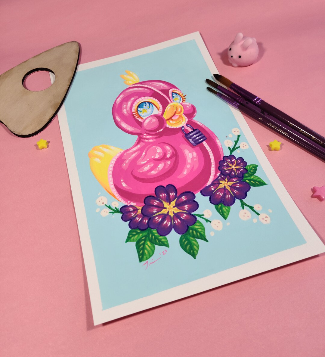 Rubber Ducky You're so Fun Original Lowbrow Kitschy Etsy