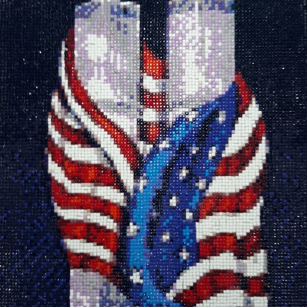 Twin Towers Completed 5D Diamond  Painting