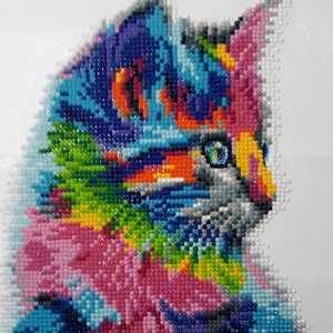 3D Movie Cat Completed 5D Diamond Painting