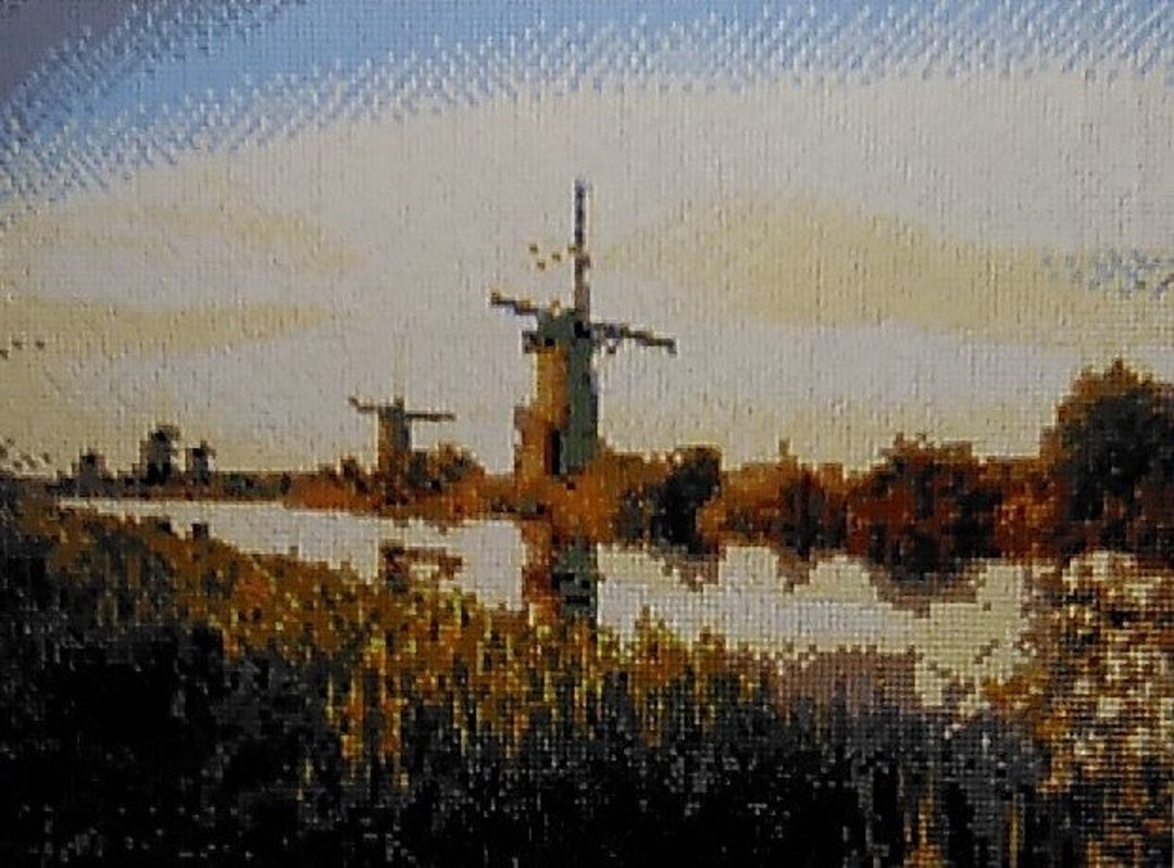 Windmills Completed 5D Diamond Painting - Etsy
