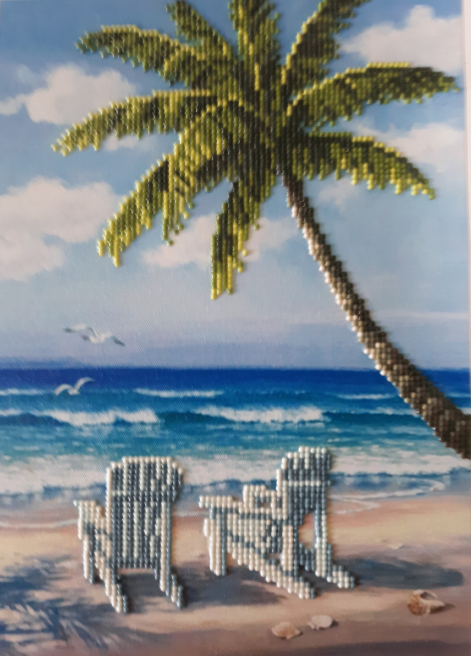 Beach Chairs Completed 5D Diamond Painting Etsy.de