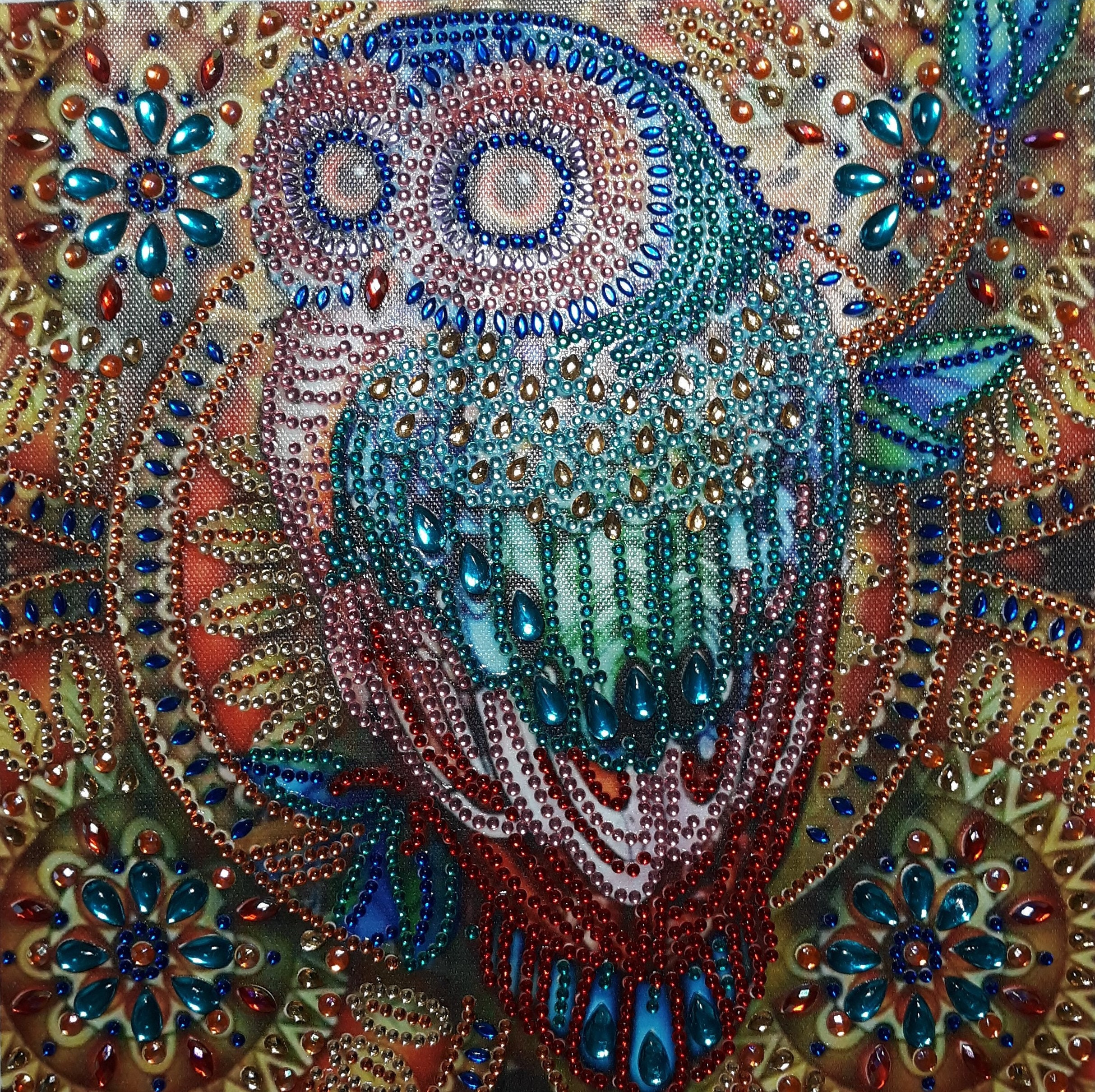 Owl Diamond Painting DIY Design Embroidery Colorful Portrait Displays  Decoration