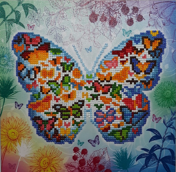 5D Colorful Rhinestones Diamond Art Kit Beautiful Butterflies