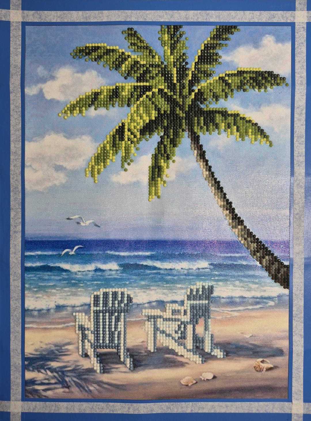 Beach Chairs Completed 5D Diamond Painting - Etsy