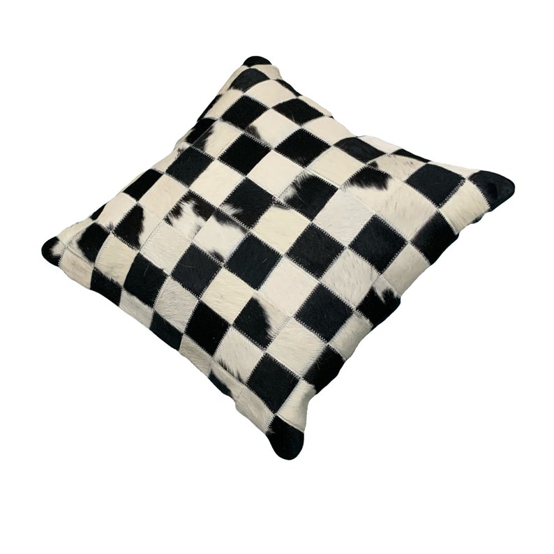 Pair of Cowhide Pillows Natural Black and White Cowhide Etsy