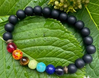 jartc Perles Pour Energy Bracelets Bracelet de Yoga Bracelet DIY Perles en Pierre Bleu Vert Jade 45 Pièces 34CM 8 mm