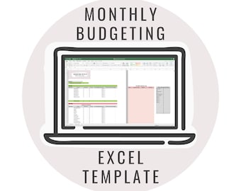 Modelo de orçamento mensal | Orçamento Base Zero | Modelo de orçamento para iniciantes | Modelo de pagamento de dívida + poupança | Baixar Excel