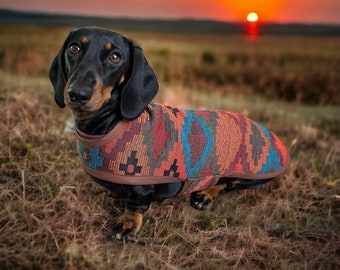 Dachshund Coat (Aztec Print)