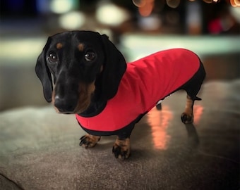 Red & Black Water Repellent Coat