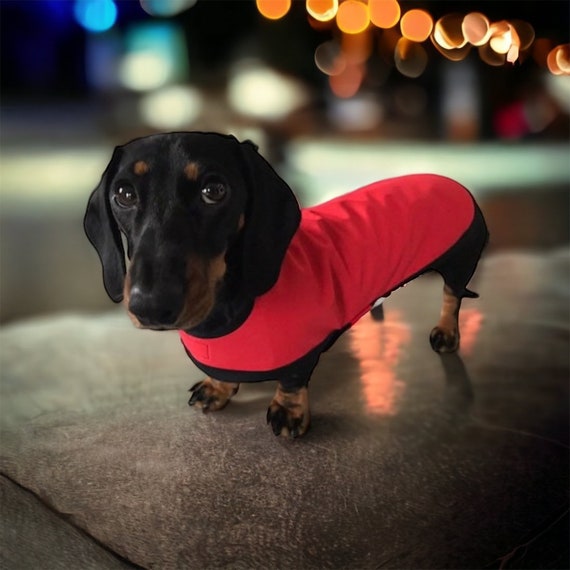 Red & Black Water Repellent Coat