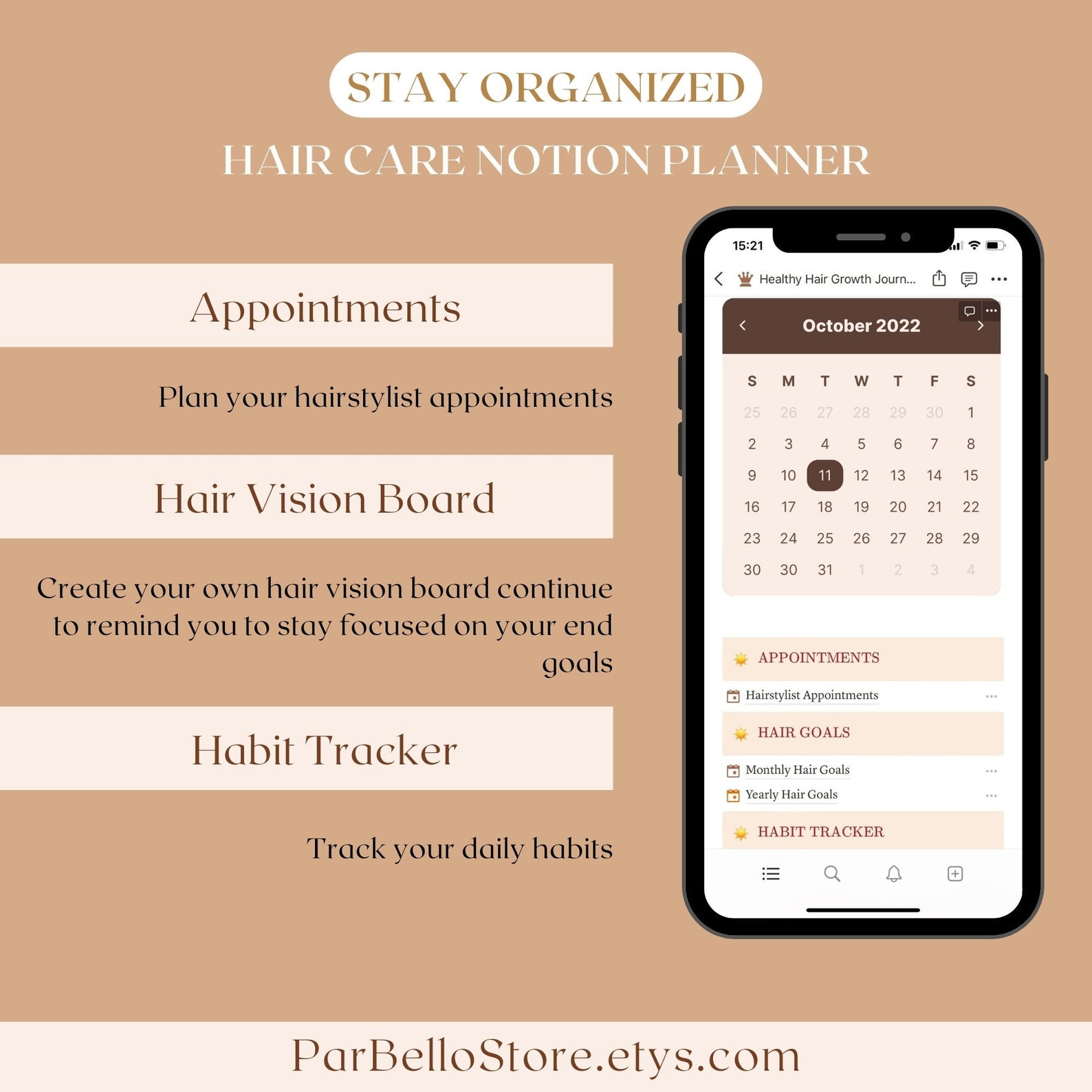 Notion Hair Care Template Haircare Tracker Hair Routine - Etsy