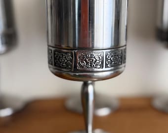 Wiltshire Burgundy wine goblets x 4 Stainless Steel Australia