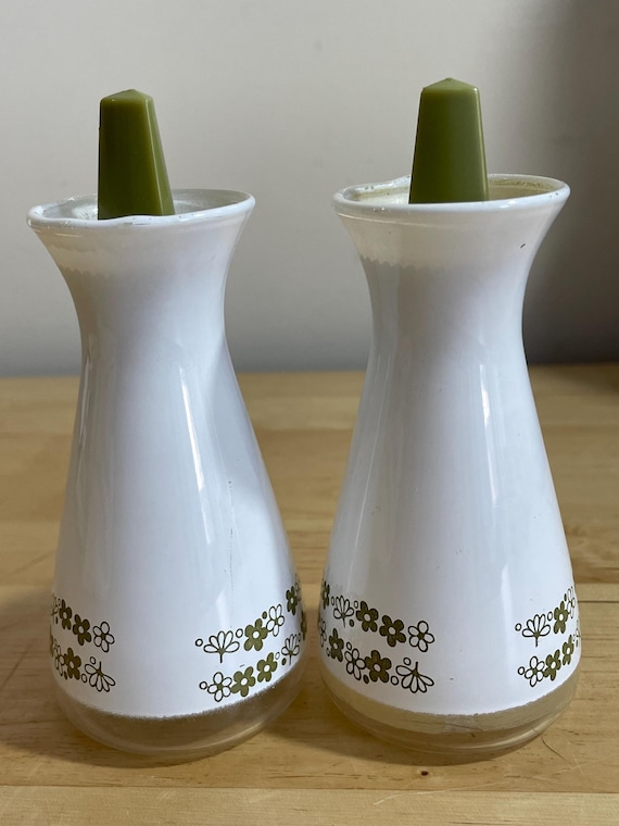 Crazy Daisy/spring Blossom Salt & Pepper Shakers Pyrex USA - Etsy