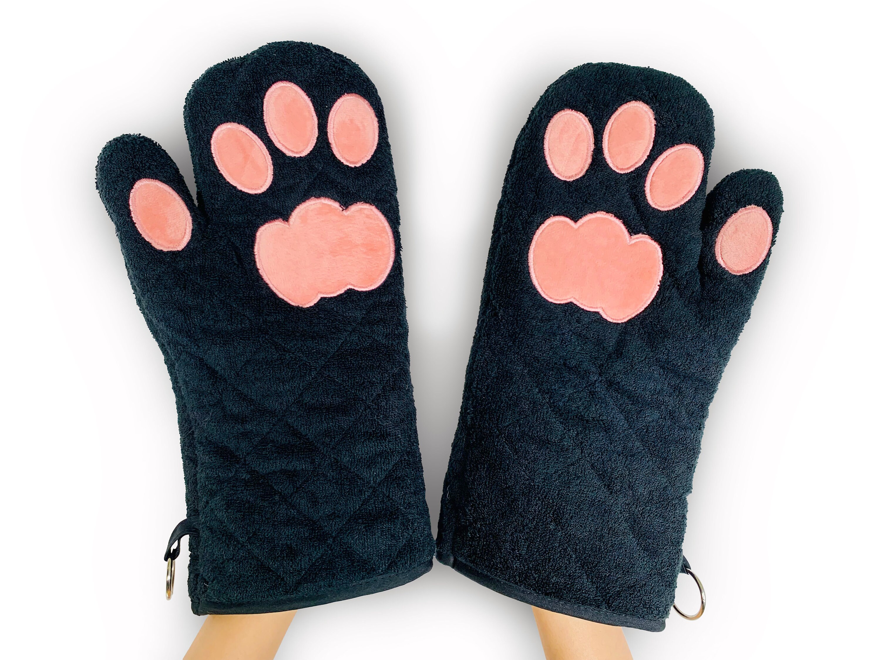 Cute Kawaii Cat Paw Heat Resistant Oven Mitts