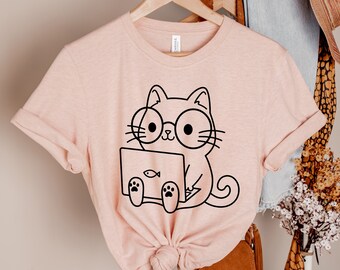 cat t shirts for women