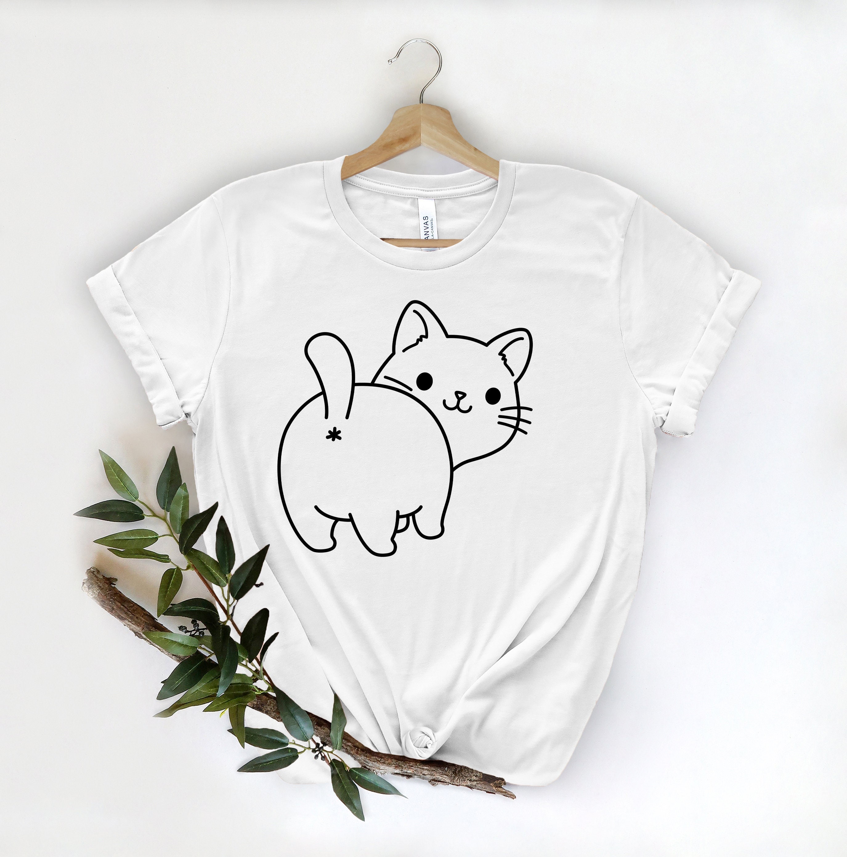 Cat Face Shirt for Women Cat T Shirt for Her Gift for Cat Etsy