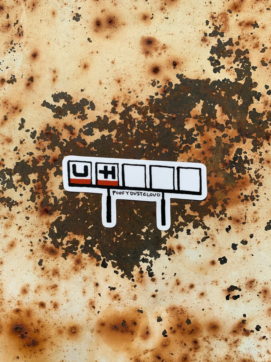 U-haul “uh” Sign Sticker - Etsy