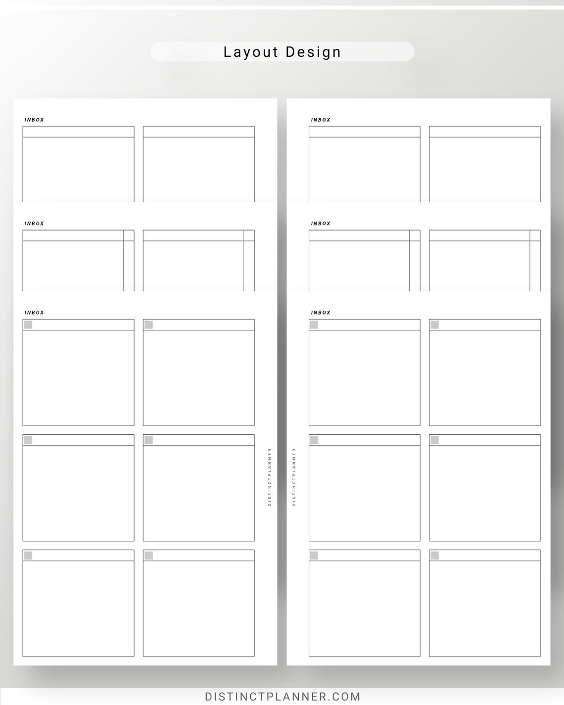 Inbox Planner Inserts A5 Inbox Template for Minimalist Inbox - Etsy