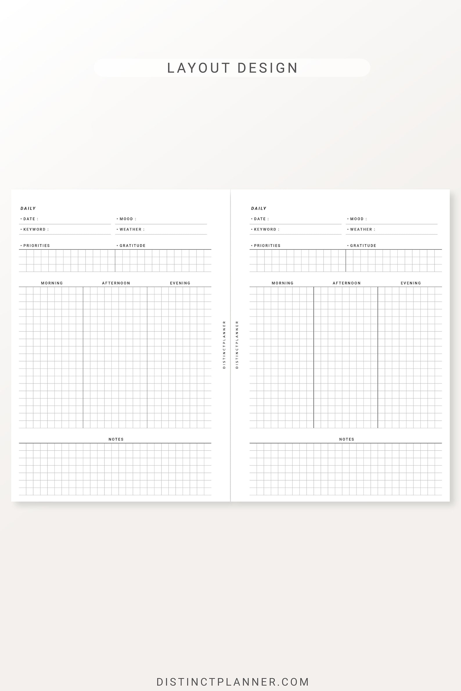 A5 Daily Agenda Printable Inserts, Undated Day on One Page, Schedule ...