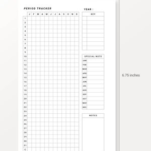 FCC Period Tracker Printable Menstrual Cycle Tracking Planner ...