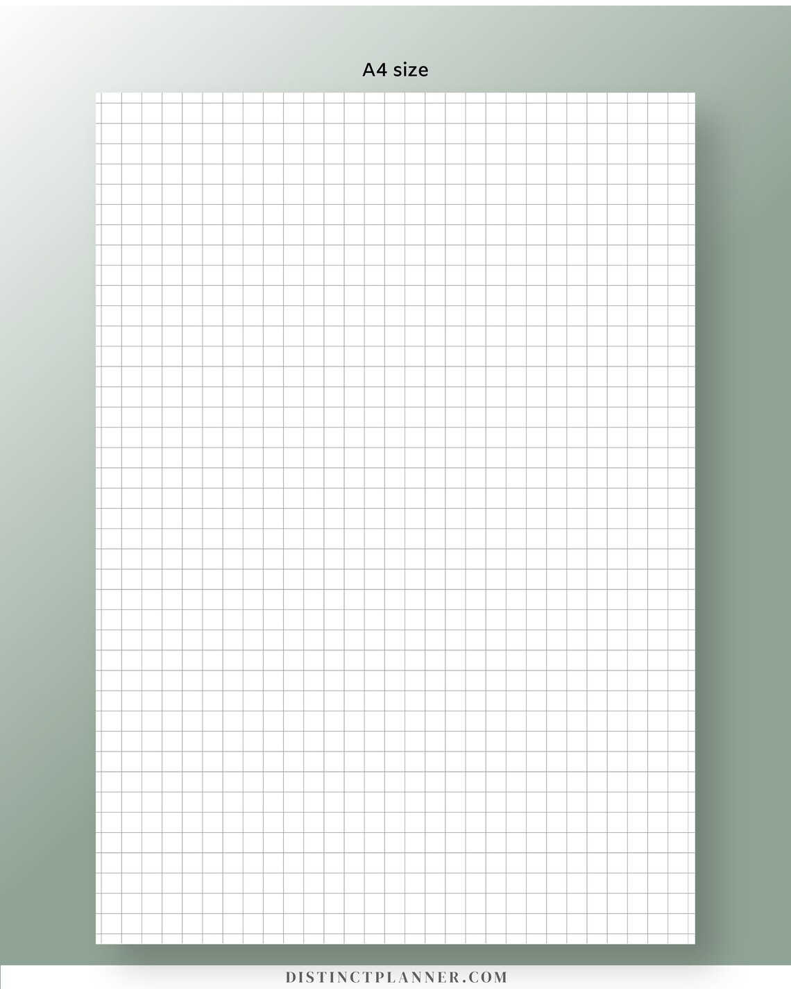 a4 printable graph paper bullet journal paper pdf 5mm etsy
