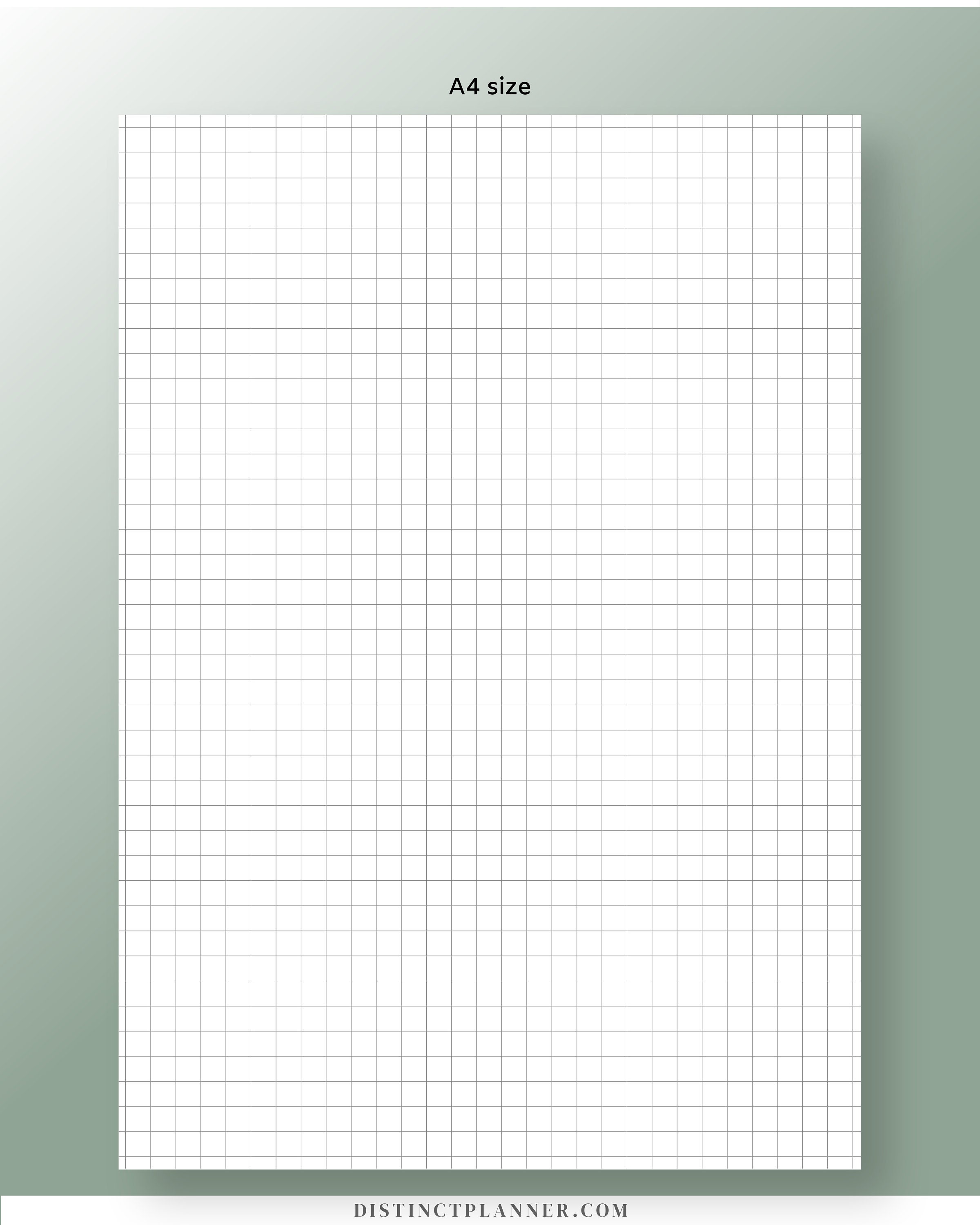 a4 printable graph paper bullet journal paper pdf 5mm etsy