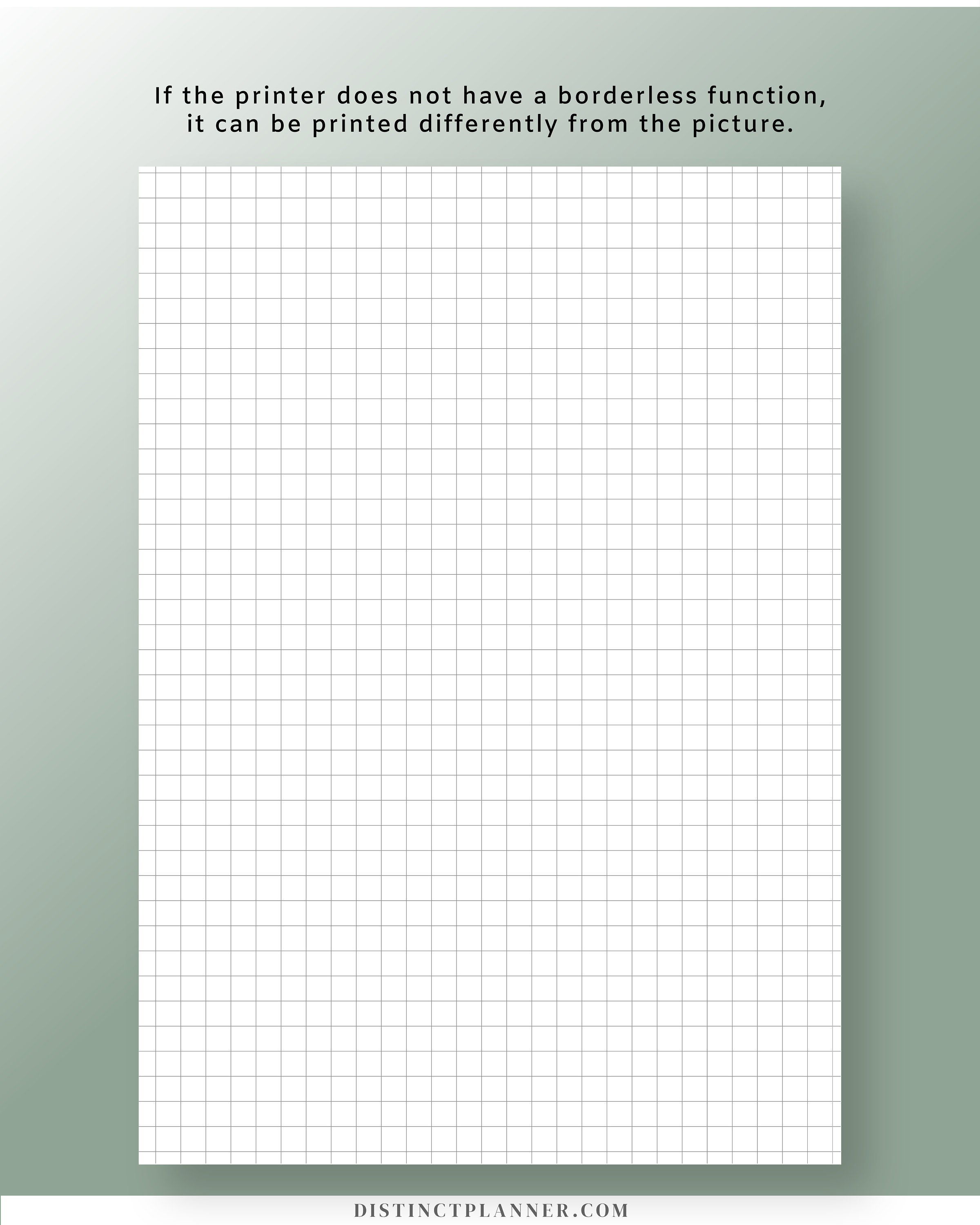A4 Printable Graph Paper Bullet Journal Paper PDF 5mm Etsy
