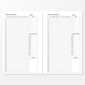 FCC Period Tracker Printable Menstrual Cycle Tracking Planner ...
