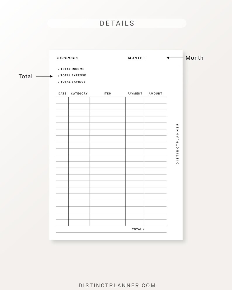 A6 Expenses Tracker Printable Inserts, Income and Expenses Organizer ...