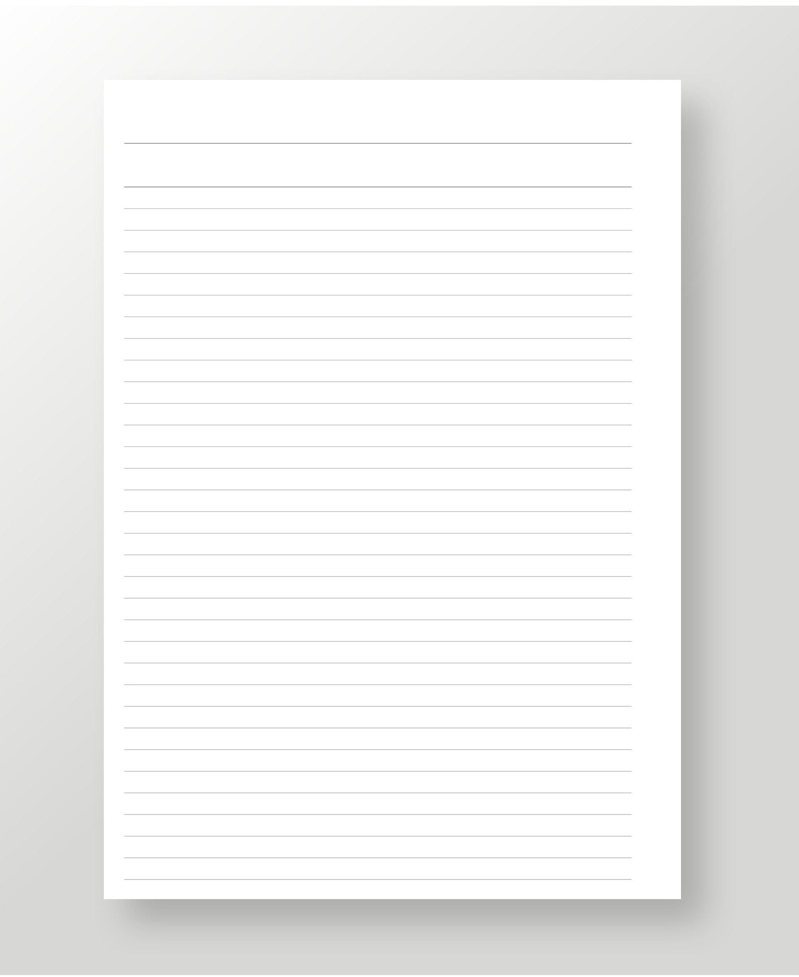 Printable Diary Lined notepad set A5 Personal size Etsy