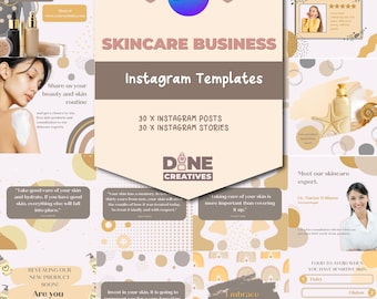 Skincare Cosmetics Instagram Bundle Posts Template