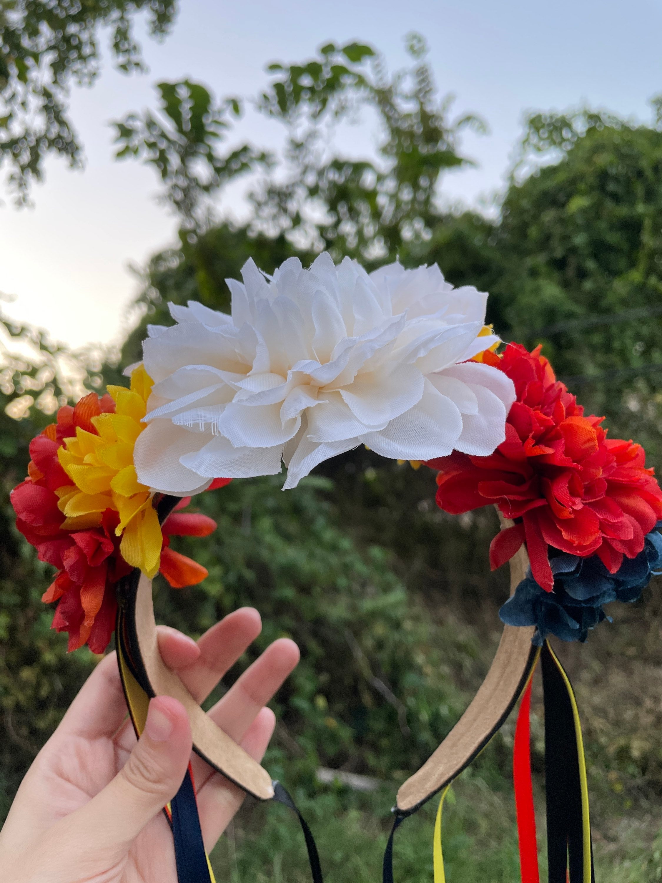 Sciarpa del Giorno dei Morti, Bandana con Teschio di Zucchero, Accessorio Messicano - Italia