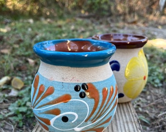 Talaveras Artesanales, Mexican clay coffee cups ,  Mexican Talaveras , Clay cups , coffee cups
