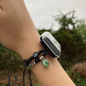 San Judas Tadeo y Virgencita Mal de ojo Apple Watch Band Unissex