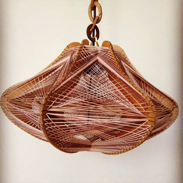 Yarn Pendant Light Etsy