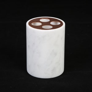 Natural White Marble Toothbrush Holder