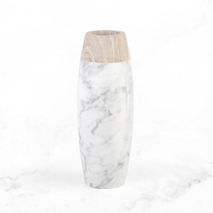 Natural Marble Two Tone Vase