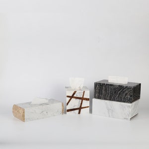 Natural Marble Tissue Box