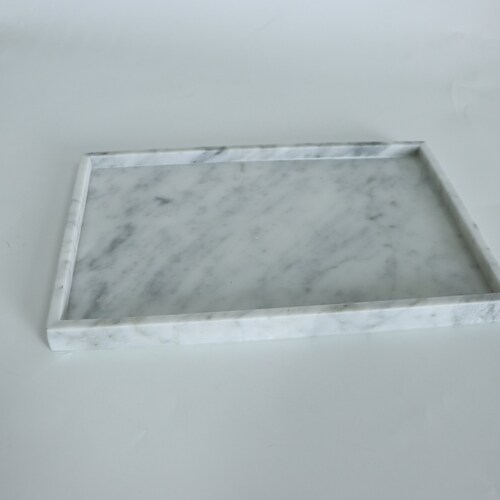 Natural White Marble Bathroom Tray Etsy